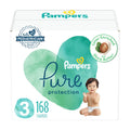 Pampers Pure Protection Diapers - Size 5, One Month Supply (132 Count), Hypoallergenic Premium Disposable Baby Diapers