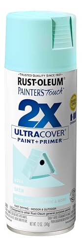 Rust-Oleum 334020 Painter's Touch 2X Ultra Cover Spray Paint, 12 oz, Flat Black