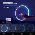 Robobloq Smart RGB Modern Table Lamp, Sync Music and APP Control, with Radar Sensor, Automatic Dimming and Touchless dimming Function, Figure Stand, for Bedroom, Living Room and Gaming Room, 1 PCS