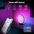 Robobloq Smart RGB Modern Table Lamp, Sync Music and APP Control, with Radar Sensor, Automatic Dimming and Touchless dimming Function, Figure Stand, for Bedroom, Living Room and Gaming Room, 1 PCS