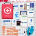 Besst Survivor Compact First Aid Kit - Upgrade Labelled Compartments Molle System Trauma Kits -Emergency Medical Kits for Car, Home, Hiking, Camping, Outdoor Emergencies -161 Pieces Set